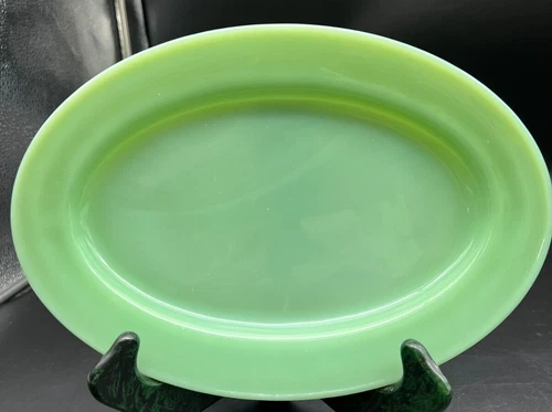 Jadite-Jadeite Oven Fire King Ware Restaurant Platter 11 1/2"