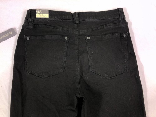 NEW Wit & Wisdom "Ab" Solution High Rise Ankle Skinny Jeans 8P Petite Black $74 - Picture 7 of 16