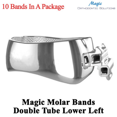 Dental Magic Molar Bands Double Tube Lower Left Orthodontic Roth Buccal