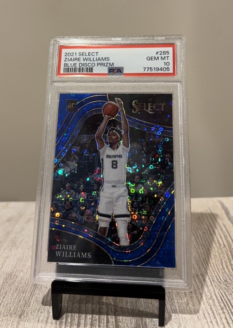 2021-22 Panini Select COURTSIDE ZIAIRE WILLIAMS RC Blue Disco 02/25 PSA 10 #285