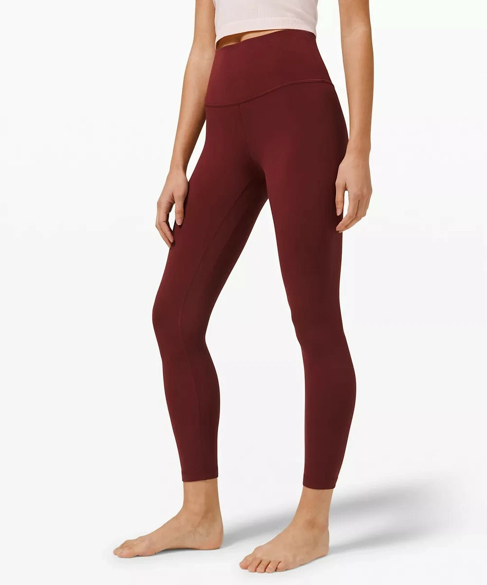 Red Best Lulu Align Yoga Pants 25' Inseam High Waist Women's