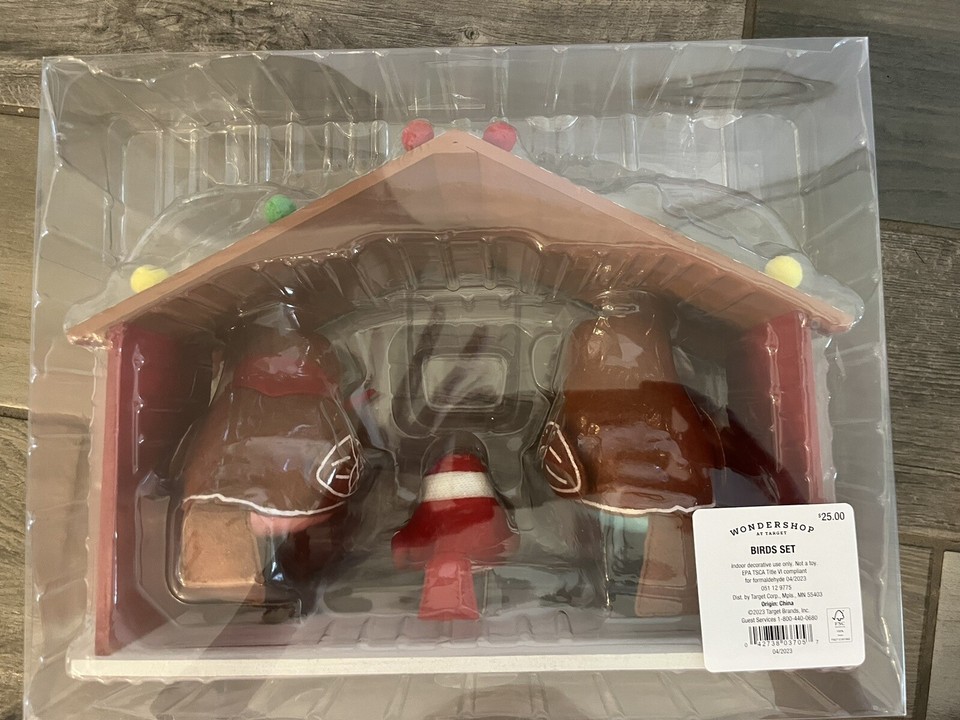 Target Wondershop Birds Sets Nativity And Gingerbread House Christmas ...