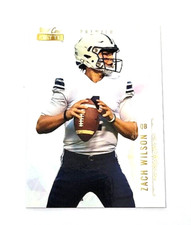 2021 Wild Card Matte Zach Wilson White Rookie BYU Cougars RC #MBC-5. rookie card picture