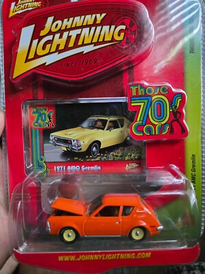 Johnny White Lightning Those 70's Cars 1971  AMC GREMLIN 1/25