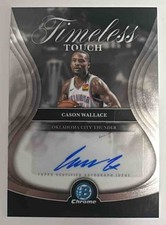 Cason Wallace 2025-26 Bowman #TTA-CL Timeless Touch Auto Thunder KG