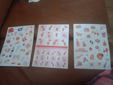 3X STICKERS FOR SCRAPBOOKING/JOURNALS 19X14 CM ST268