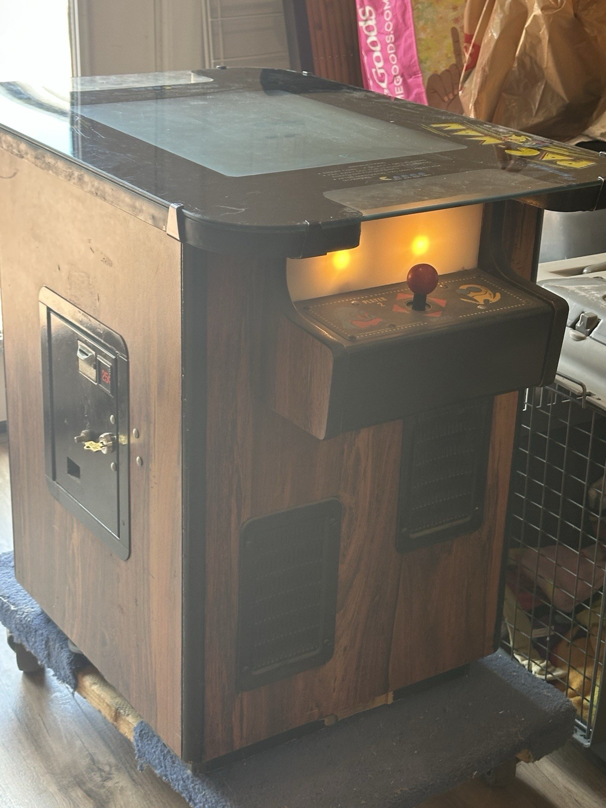 Pacman Sit Down Cocktail Arcade Machine with CRT Monitor 1980 Edition