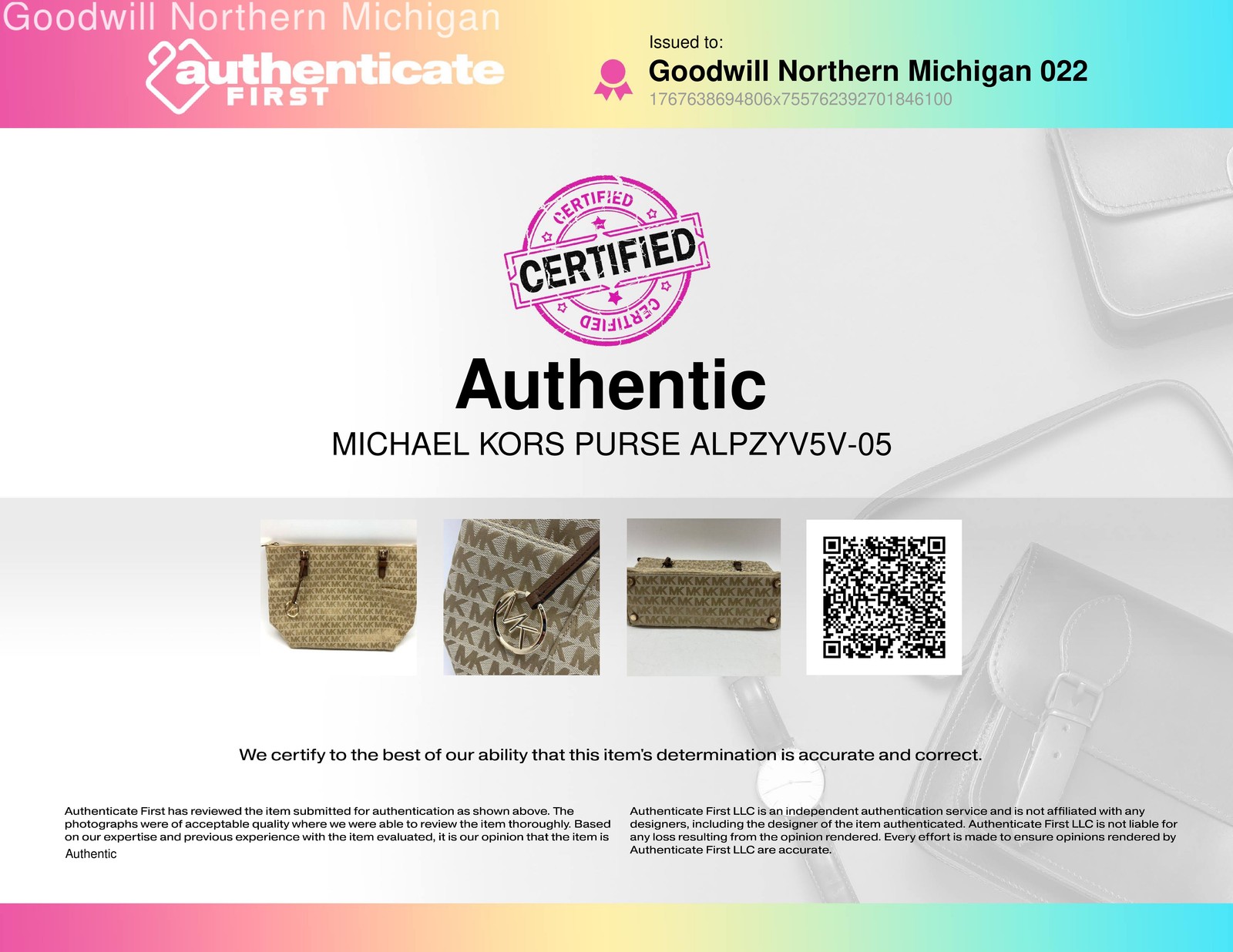 Michael Kors Gold Tote Purse Authentic - image 9