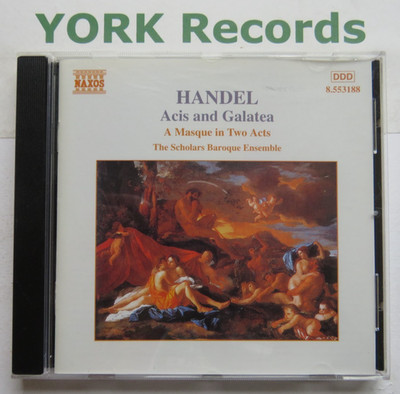 HANDEL - Acis and Galatea THE SCHOLARS BAROQUE ENSEMBLE - Excellent Con CD Naxos
