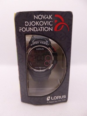 Lorus -Novak Djokovic Foundation- Uhr, Edelstahl und Kunststoff m
