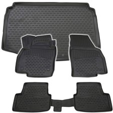 Gummi Kofferraumwanne Fußmatten Set für Seat Arona ab 2017- Laderaumwanne Matten