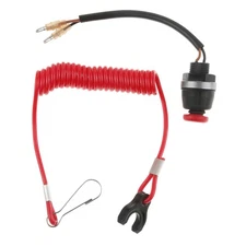 Safety Marine Boat Kill Stop Switch & Lanyard for Tohatsu Outboard Engine Motor
