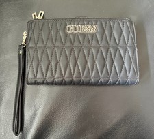 GUESS Damen Portemonnaie schwarz-gold