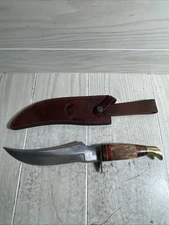 Chipaway Cutlery Fixed Blade Knife With Leather Sheath