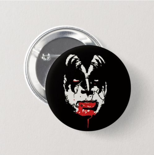 KISS Halloween 2025 Badge Button Set 57mm 2 1/4" Pin Pinback Gene Paul Blood - Picture 2 of 10