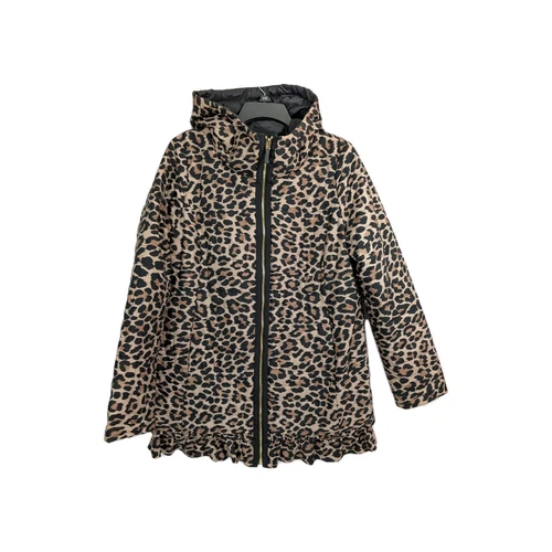 Cappotto reversibile Kate Spade donna stampa animalier puffer jacket medio nero volant