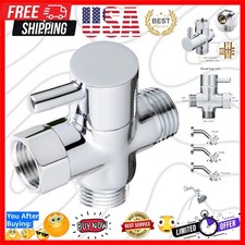 Solid Brass 3-way G1/2 Shower Diverter Chrome Plating