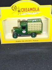 Lledo days gone PERRIER WATER VAN Boxed, Diecast, in a  CREAMOLA CUSTARD BOX 