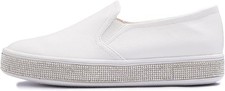 Women's Fashion Sparkle Platform Rhinestone Party Holiday Wedding Sneaker HM086
