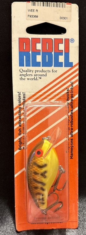 REBEL Vintage WEE R CRANKBAIT NIP 1995 NOS F93368
