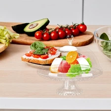 Serving Plate Platter Cake Stand Fruit Plate Cheese Board Multiuse Footed High