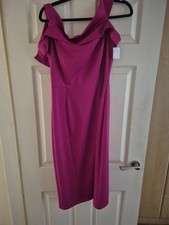 Bnwt WEST9 Magenta Fitted Dress Size 14 Tk Maxx