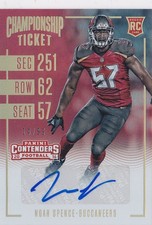 2016 Noah Spence Contenders Championship Ticket  Auto  RC 14/99 #176 (A5657)