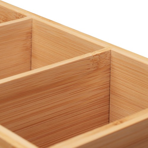 Ordnungsbox Schreibtisch-Organizer Schreibtischbox Utensilienhalter 4 Fächer - Bild 6 von 9