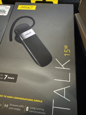 Jabra Talk 15 SE - Black Wireless Bluetooth Mono Headset Black - New Sealed Box