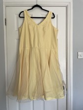 Lemon Midi V Neck Sparkly Large Prom Dress Evening