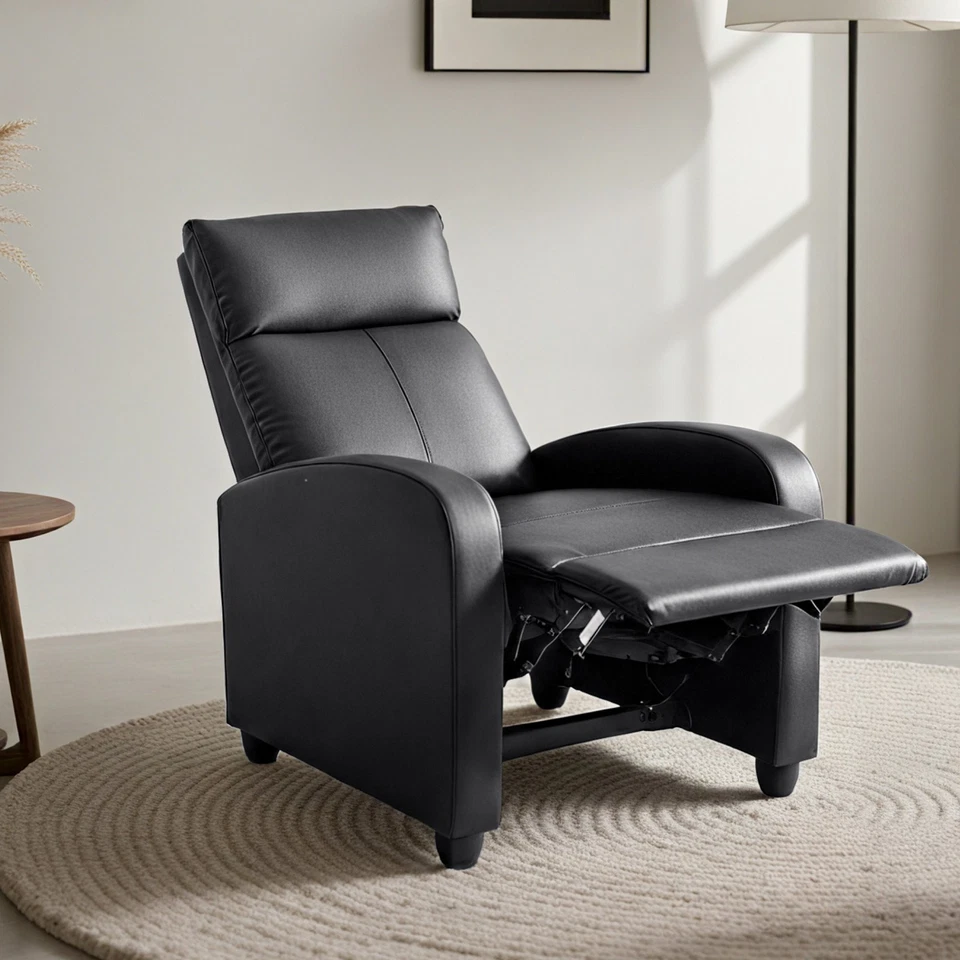 Silla reclinable pequeña de cuero sintético FLEXISPOT para adultos, Foto 3 de 4