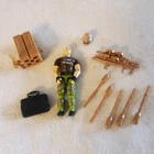 Vintage GI Joe Figure 1990 Salvo Complete (Missing One Mine)