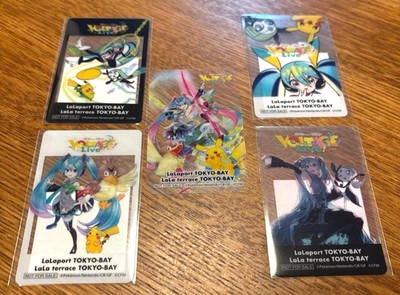 Pokemon feat. Hatsune Miku Project VOLTAGE LIVE Limited Clear Card Complete Set