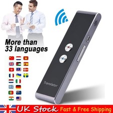 Portable 33 Languages Smart Two-Way Real Time Translator Device Instant Voice UK