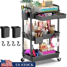 Removable Drawer Rolling Cart W/ Swivel Wheels Utility Storage Organizer New