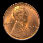 1946-S 1C RD Lincoln Wheat Cent UNC