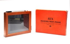 Vintage Wooden AGFA Ansco Masking Print-Frame for Negatives - 4"x 6" Orig. Box