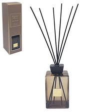 Oud Wood Scented Reed Diffuser 1L Brown Glass Bottle With Reeds Home Fragrance