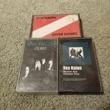 Van Halen Cassettes Lot Of 3 OU812 Diver Down Women And Children First