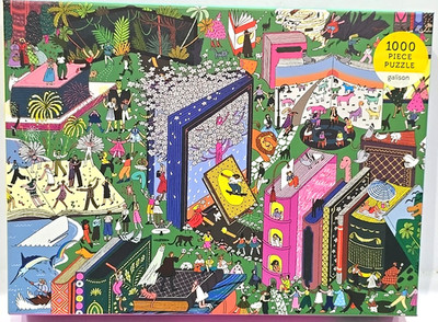 Galison Book World Hye Jin Chung 1000 Pc Speed Puzzle Free Ship Add l