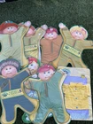 Vintage Cabbage Patch Kids Green Posable Actionwear Clothing Lot
