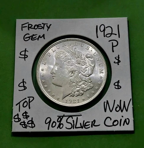 1921 P Morgan Silver Dollar FLASHY BU Gem TRUE BEAUTY Higher Grade Silver Coin
