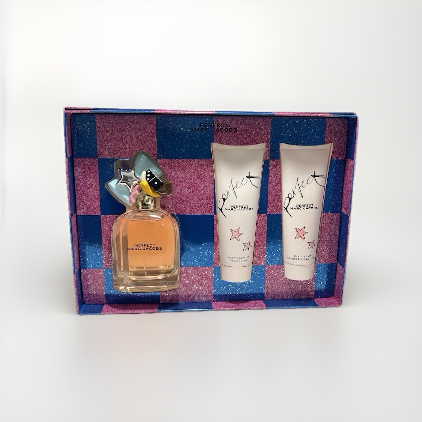 Marc Jacobs Perfect 3pc Gift Set For Women 3.4oz EDP + 2.5oz B/L + S/G