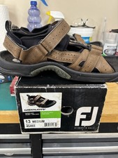 Footjoy Size 13M Golf Sandles Brown Leather, ...