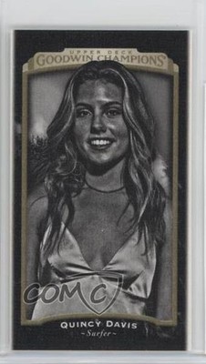 2017 Goodwin Champions Black and White Canvas Mini Blank Back Quincy Davis 0n64