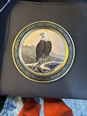 1976 Pickard China American Bald Eagle Plate 13'' Signed James Lockhart 1687/2000