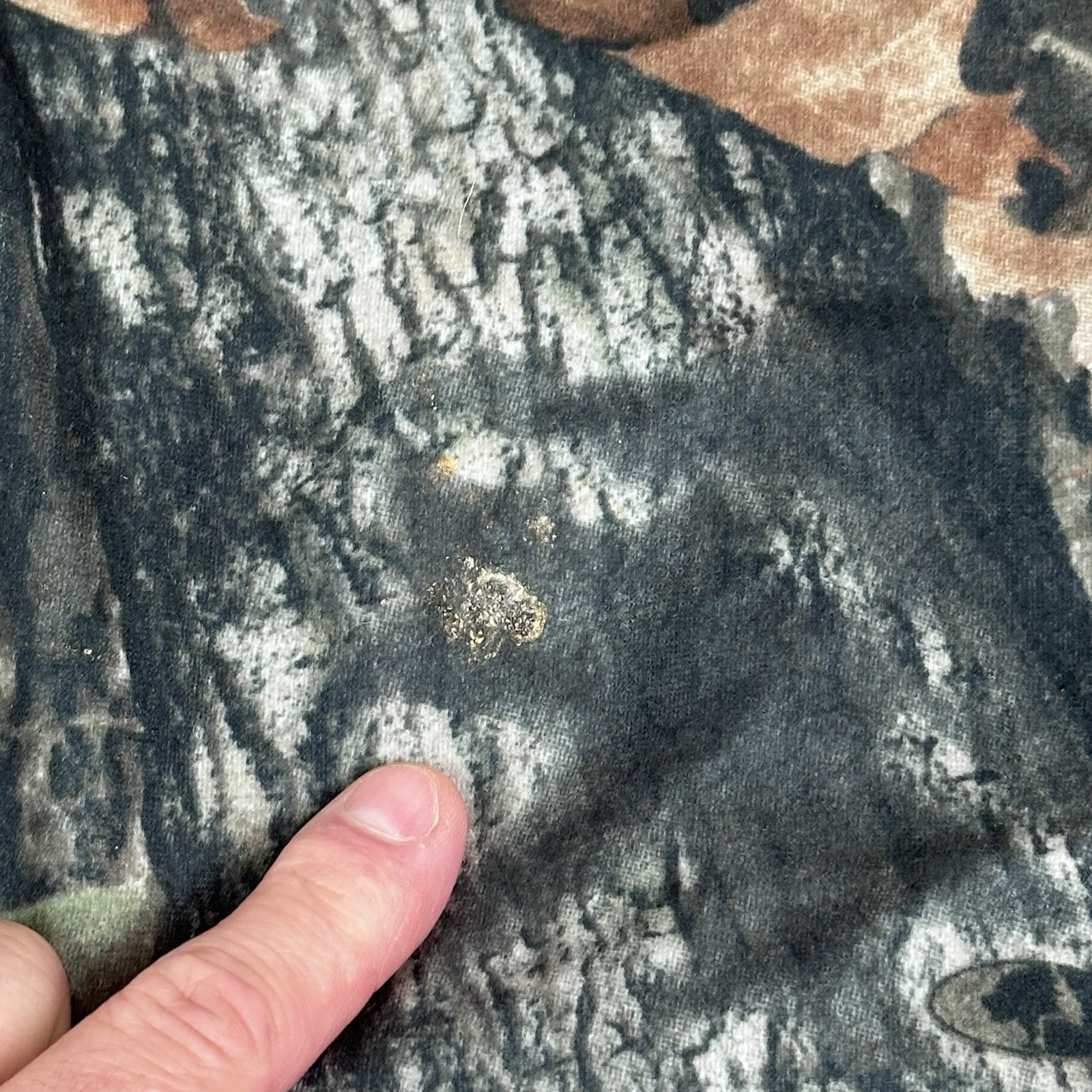 ScentLok Camo Jacket Mens 2XL Mossy Oak Full Zip Hooded Hunting USA READ