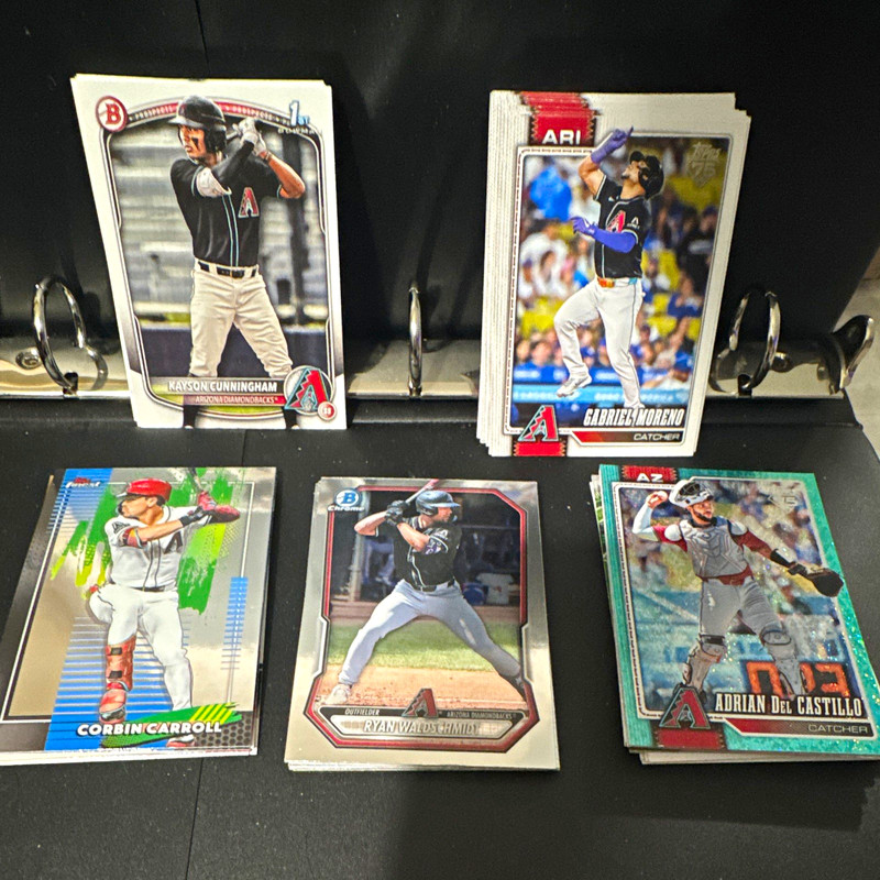 Topps/Bowman Chrome Arizona Diamondbacks MLB lot, 53 card set