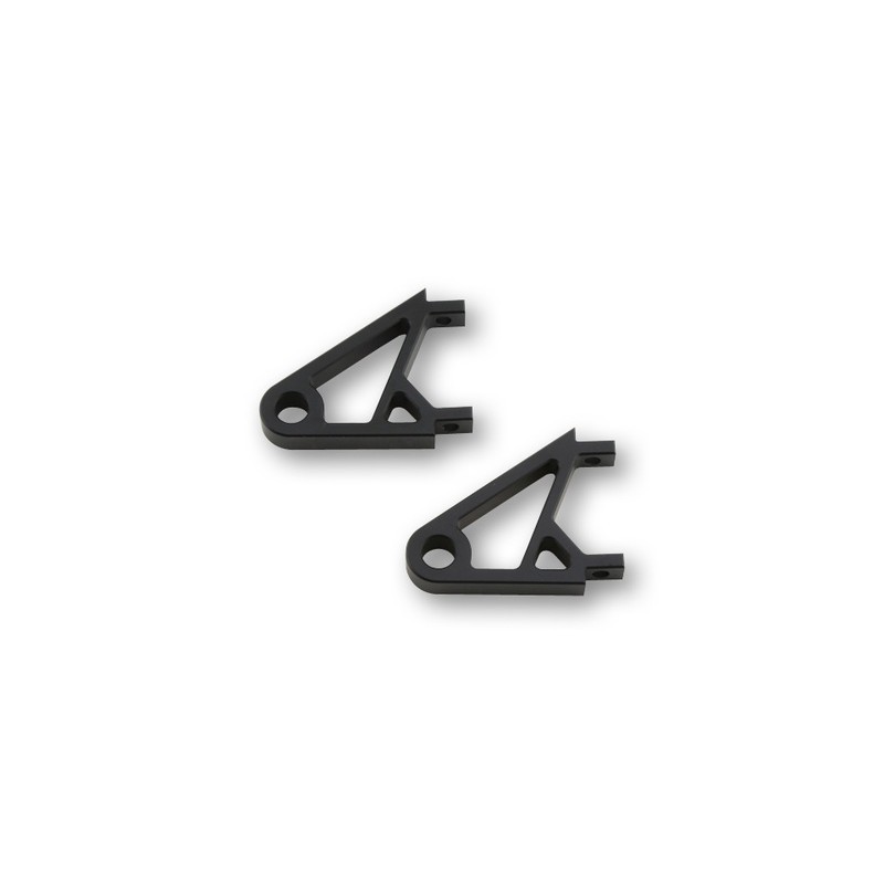 Support de phare HIGHSIDER CNC extra court en aluminium noir pour moto
