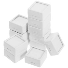12 Pcs Clear Jewelry Box Crystal Display Plastic Container Storage Case